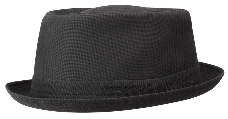 Schwarzer Hut Pork Pie Cotton von Stetson