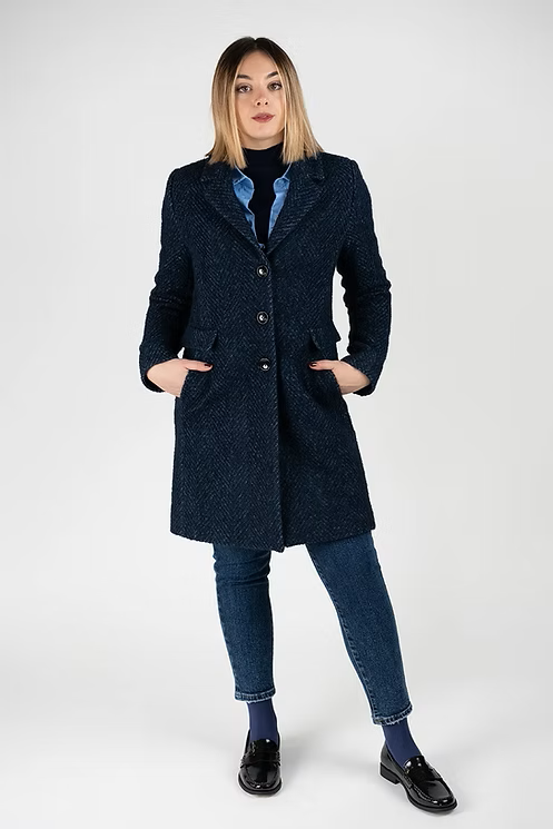 Blauer Blazer- Mantel