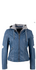 Damen Bikerjacke 100% Lammleder in blue