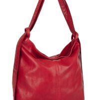 Lederrucksack/ Tasche in Rot