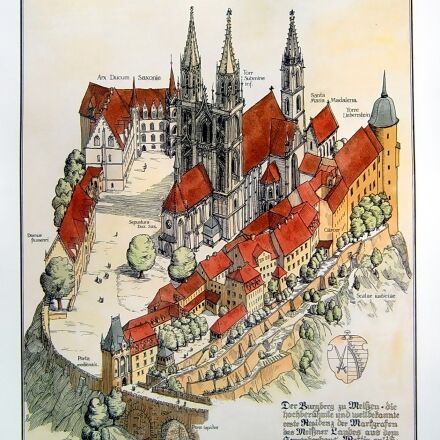 Poster Burgberg Meißen
