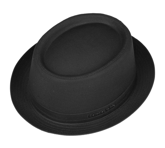 Schwarzer Hut Pork Pie Cotton von Stetson