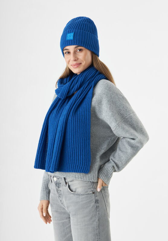 Blaue Mütze mit Fleece-Futter von Codello