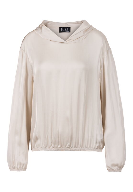 Bluse WHITE mit Kapuze von TUZZI