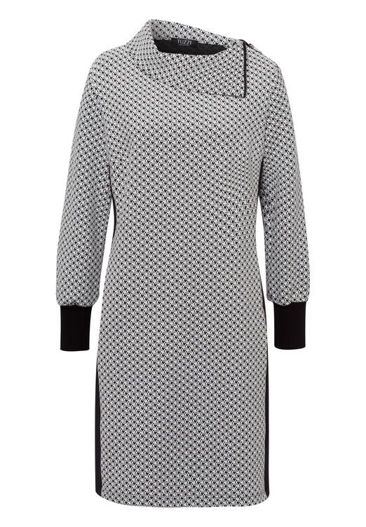 Kleid EBONY & IVORY mit Grafik-Strickmuster