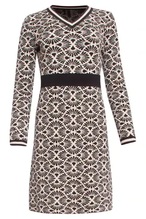 24605 Strickkleid mit Grafikdruck