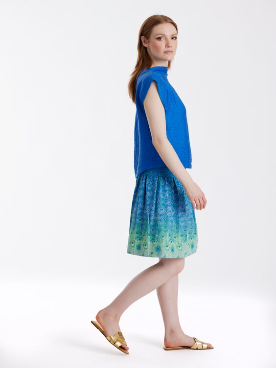 Kurzer Rock LACROS-S aus Baumwollmix mit Gummibund