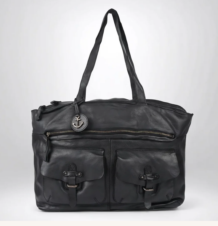 Dunkler Ledershopper UP 13070 Harbour 2nd